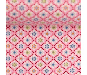 Baumwolle - Julia Kleine Blüten kiwi grün